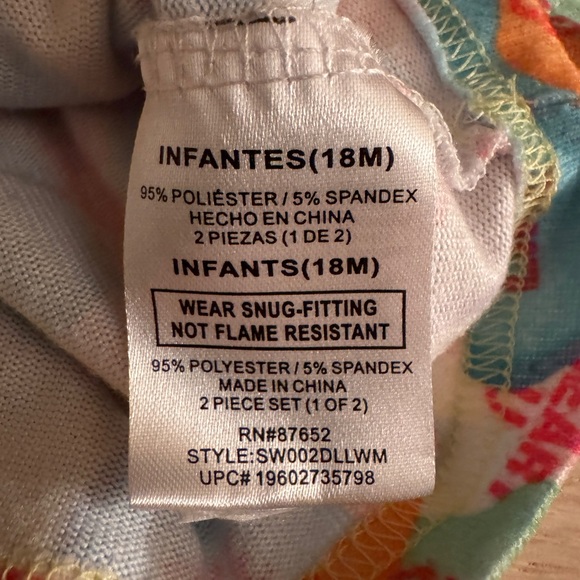 Toddler Conversation Heart Valentine’s Day Pajamas 18 months - Picture 4 of 4